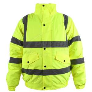 100% Polyester Hi Vis Rain Wear <b>Waterproof</b> High Visibility Jackets Reflective <b>Work</b> Clothing Protective Cotton Safety Jacket 2026 - Product Image 1
