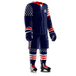 Dernier design, haute qualité, nouvelle arrivée, uniforme de hockey sur glace imprimé, respirant, durable, personnalisable, polyester - Product Image 2