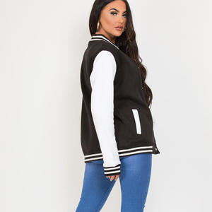 Chaqueta Universitaria Retro Unisex con Cuello Redondo, Dobladillo Acanalado, Forro Cálido, Personalizable con Nombre, Número y Bordado Personalizado - Product Image 6