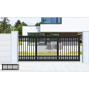 Metall Industrie Aluminium Automatik betreiber Häuser Cantilever Gate Motor Schiebe Haupttor Design
