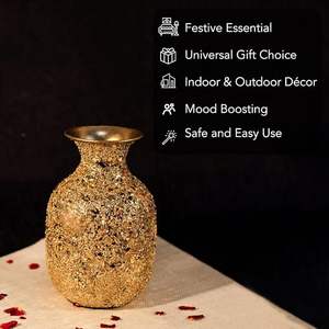 Vase à fleurs rustique Ajoutez une touche naturelle à votre espace Vase à fleurs minimaliste moderne Design élégant pour des intérieurs élégants - Product Image 3