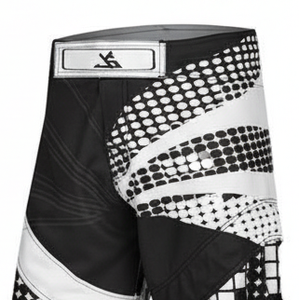 Shorts d'arts martiaux unisexes de qualité supérieure, taille plus, design personnalisé, extensibles, légers, respirants, séchage rapide, 100% coton - Product Image 6