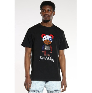 Recién llegado, precio barato, camiseta teñida de un solo punto azul cielo sol desteñida, ropa de calle en blanco, lavado ácido, Sol desteñido, camiseta ajustada - Product Image 1