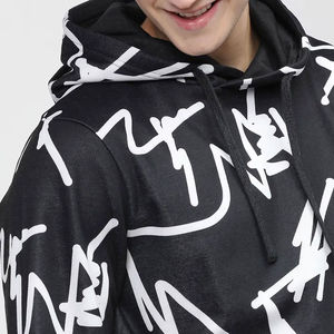 2024 New Latest Streetwear Style <b>Men</b> Breathable <b>Thick</b> Fleece Pullover Boxy Fit <b>Hoodies</b> With Kangaroo Pocket Pullover <b>Hoodies</b> - Product Image 6