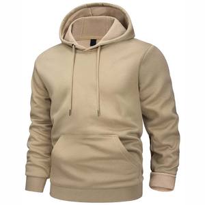 Sudaderas con capucha de invierno para hombre de lana de algodón bordado antiarrugas respetuoso con el medio ambiente suave y transpirable, ropa de calle OEM, diseño personalizado - Product Image 1
