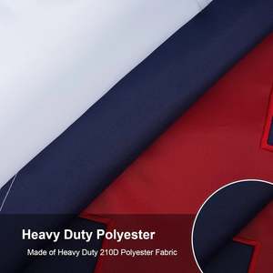 ธงคริสเตียนขนาด 3x5 ฟุต สำหรับใช้งานกลางแจ้ง ผลิตจากโพลีเอสเตอร์อย่างดี ปักลายกางเขน พร้อมห่วงทองเหลือง 2 จุด ผลิตในอเมริกา เย็บอย่างประณีต ผ้าปูธงคริสเตียน - Product Image 1