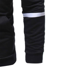 Pull en polyester/coton épais 180gsm coupe régulière haute qualité écologique anti-boulochage Streetwear brodé sans sweat à capuche - Product Image 4