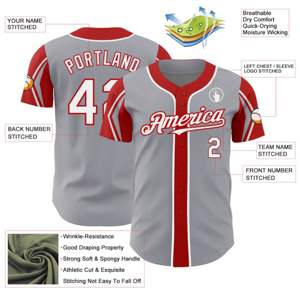 Maillot de baseball personnalisé pour les équipes, les clubs et les ligues avec impression par sublimation, numéros de joueur personnalisés et logos - Product Image 2