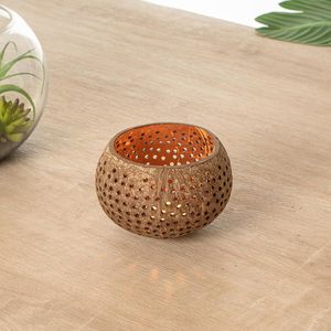 Nouveau support de coquille de noix de coco blanche de couleur pour bougies design unique brûleur d'encens bols de bougie grande quantité d'approvisionnement - Product Image 3