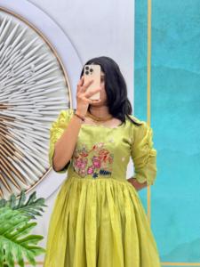 ชุดเดรสผ้าฝ้าย anarkali สำหรับผู้หญิงชุดเดรสผ้าฝ้ายปากีสถาน - Product Image 2