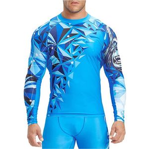 Conception personnalisée Mma Rash Guard Bjj Rashguard à manches longues Fabricants OEM Rashguard avec votre logo - Product Image 1