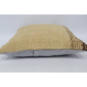 16x16 Beige Laine Kantha Patchwork Oreiller De Luxe Vintage Floral Tissé Coussin pour Literie Plancher Rustique Carré 18x18 Floral - Product Image 5