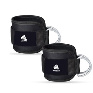 Sangles de cheville réglables pour la musculation en salle de sport pour hommes, en nylon, antidérapantes, avec fermeture auto-agrippante, haute qualité - Product Image 1