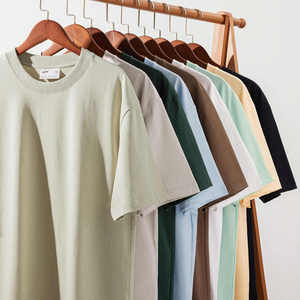Fabricant de vêtements de Guangzhou – Vente en gros sur mesure – T-shirt homme 100 % coton 300g, vierge, à manches courtes, coupe oversize, écologique, grandes tailles - Product Image 1