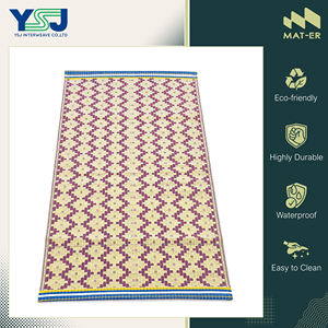 พรมโพลีโพรพิลีนสำหรับกลางแจ้งเสื่อแจ็คการ์ดพลาสติก100% ทนทานต่อการกัดกร่อน - Product Image 4