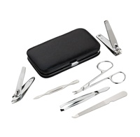 Kit de toilettage d'ongles personnalisable professionnel étui en cuir PU écologique pour Salons à usage domestique manucure pédicure de haute qualité