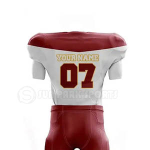 Uniforme de Fútbol Americano Transpirable de Manga Corta al por Mayor con Diseño y Color Personalizados - Product Image 6