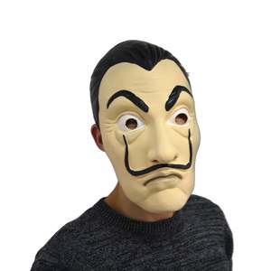 Máscaras de Mascarada de Salvador Dalí, Máscaras Faciales de Plástico de Terror para Halloween, Pascua, Fiestas y Otras Ocasiones - Product Image 1