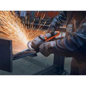 Meuleuse d'angle sans fil professionnelle de qualité DIY 125 mm 1500 W 230 V avec interrupteur à gâchette, moteur sans balais 220 V, certifiée GS - Product Image 2