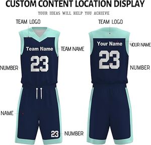 Uniforme de basket-ball léger, respirant, grande taille, couleur personnalisée, haute qualité pour adulte - Product Image 4