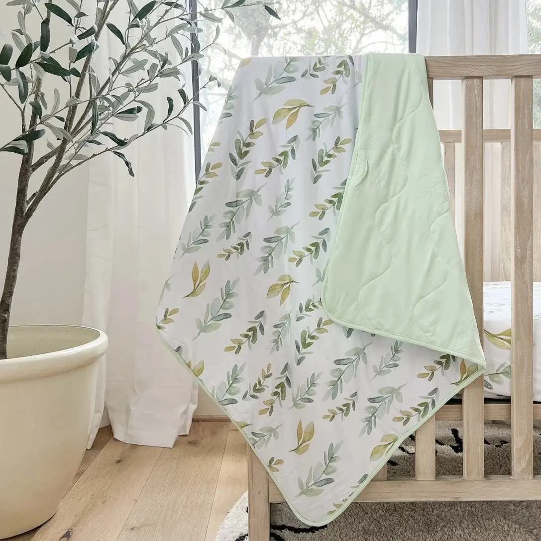 Factory Custom Bamboo Quilted Baby Blankets weighted Bedding Quilt Soft Skin-Friendly Stretch Blanket