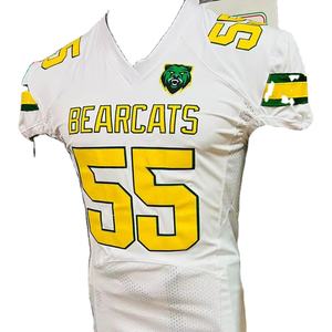 เสื้อเจอร์ซีย์แฟนฟุตบอลแบบอเมริกันเสื้อปักลายทแยงผ้าทอลายทแยงสั่งทำโรงงานปากีสถานรูปถ่ายจริง - Product Image 1