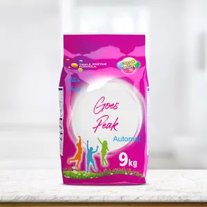 Goescupeak-detergente en polvo de baja espuma Matic 9 kg, detergente antiedad para ropa, suministros de limpieza de Turquía, lavado de tela, venta al por mayor