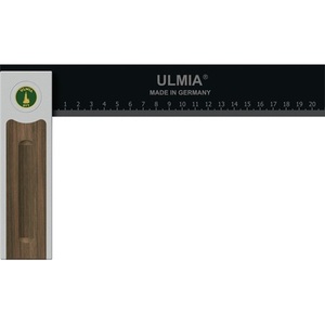 Support d'angle ULMIA 90 Alu-Line 500 avec longueur de jambe réglable de 250 mm et poignée de 150 mm en aluminium/acier/noyer - Product Image 1