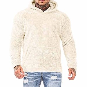 เสื้อมีฮู้ดของผู้ชายผ้าคอตตอนสีพื้น100% น้ำหนักเบามีบริการ OEM สำหรับฤดูหนาว - Product Image 1