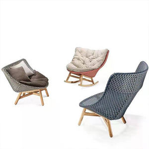 Canapé d'extérieur vintage, chaises de jardin, ensemble de canapés en teck et rotin, mobilier de patio - Product Image 4