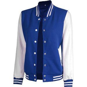 Femmes à la mode taille européenne veste universitaire décontracté coton solide court respirant Baseball printemps automne fini - Product Image 2