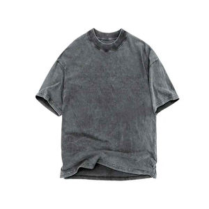 เสื้อยืดผู้ชายผ้าคอตตอน 100% หนานุ่ม ซักย้อมสีแบบ Acid Wash คุณภาพสูง แขนสั้น สินค้าขายดี ใหม่ล่าสุด รับผลิตแบบ OEM พร้อมสกรีนโลโก้ตามสั่ง - Product Image 5