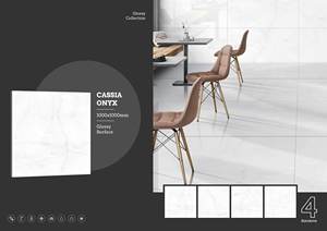 Azulejos de pared de porcelana brillante 1000x1000 | Baldosas de gran formato Premium 100x100 | Colección moderna y elegante de exportación duradera - Product Image 5