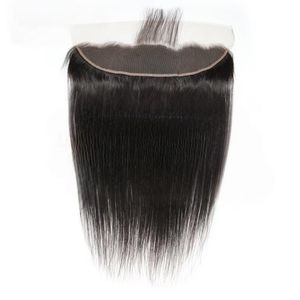 13x4 Dentelle Frontale Fermeture Vierge Remy Cheveux Humains Indiens Droite Toupet 110% Densité 38mm Texture - Product Image 1