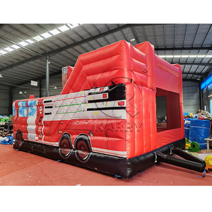 Commercial <b>Inflatable</b> Bounce House Water Slide Combo Indoor Outdoor Jumping Castle PVC Blow Up Bouncer With Pool - Product Image 3