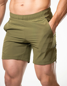 Prix bas Short en coton avec logo personnalisé pour homme, tissu respirant en éponge, décontracté, solide, grande taille - Product Image 1