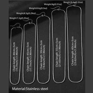 DGIDDK in acciaio inox oro collana di perle quadrate impermeabile da indossare ogni giorno gioielli di moda per uomo e donna regalo perfetto - Product Image 6