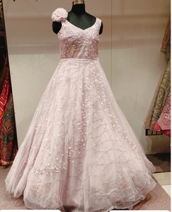 ชุดราตรีตาข่ายสวยหรูพร้อมลายปักรายละเอียดสำหรับผู้หญิงเหมาะสำหรับงานแต่งงานงานปาร์ตี้ตอนเย็นและงานพิเศษซื้อออนไลน์ - Product Image 3