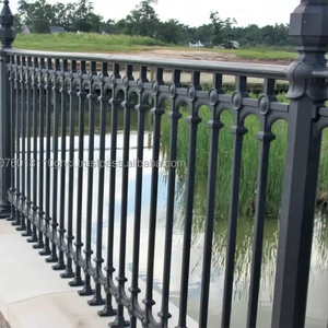 Rampe en fonte de diamant noir, finition gris moderne très polie, panneau de fonte CI, portail de balcon, extérieur, Balaji - Product Image 2