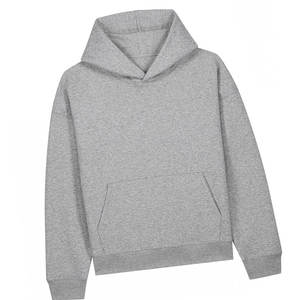 Top qualité gris clair plaine à capuche surdimensionné pull lourd polaire coton pour hommes femmes hiver chaud décontracté Streetwear sweats à capuche - Product Image 4