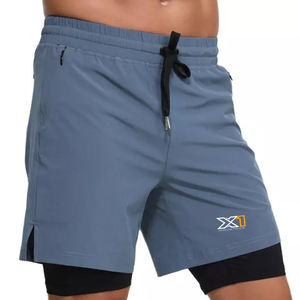 Meilleur matériel du fabricant Short de gymnastique pour hommes imprimé sur mesure taille confortable nouveau style motif solide anti-rides prix - Product Image 1