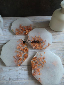 Posavasos de Resina Premium de Lujo, 4x4 Pulgadas, Ecológicos, Hechos a Mano, Colores Personalizables, Decoración de Mesa, Tradebyd - Product Image 2