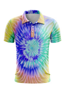 Polos de poliéster 100% para hombre al por mayor, camisas de polo sólidas de manga corta 220G ajustadas con logotipo personalizado y diseño transpirable - Product Image 3