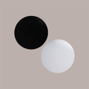 Single-Portion Disposable Gold/Black Cardboard Disc Tray 10cm Diameter 200 Piece Pack - Product Image 4