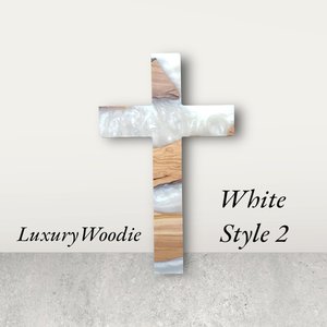 ไม้กางเขนศักดิ์สิทธิ์คุณภาพสูง งานฝีมือประณีต ประดับมุกเปลือกหอย สำหรับโบสถ์ ห้องสวดมนต์ พิธีบัพติศมา และของตกแต่งวันครบรอบ - Product Image 5