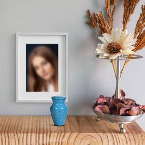 Urnas antiguas de color verde azulado para cenizas de adultos, urnas funerarias para papá, urna grande para hombre y mujer, urna funeraria para adultos, hombres y mujeres, tamaño personalizado - Product Image 4