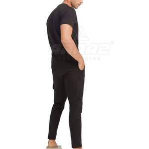 Survêtement d'été confortable pour hommes ensemble assorti avec tissu respirant été survêtement décontracté hommes deux pièces ensemble - Product Image 3