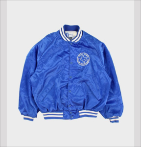 Blouson universitaire en satin de style vintage pour hommes Streetwear léger et brillant Vêtements d'extérieur à la mode pour collège Motif camouflage - Product Image 5