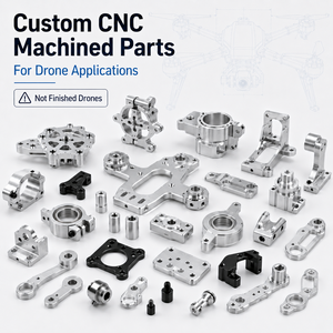 OEM Custom 5 Axis CNC Machining Parts Aluminum CNC Machining 5 Axis Parts CNC <b>Drone</b> Parts <b>Drone</b> CNC Parts - Product Image 1