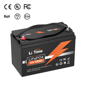 Baterí<span class=keywords><strong>a</strong></span> de Iones de Litio LiFePO4 LiTime de 12V 100Ah de Ciclo Profundo con BMS Integrado, Protección IP65, Garantí<span class=keywords><strong>a</strong></span> de 5 <span class=keywords><strong>A</strong></span>ños para Sistemas Solares Fuera de la Red - Product Image 1